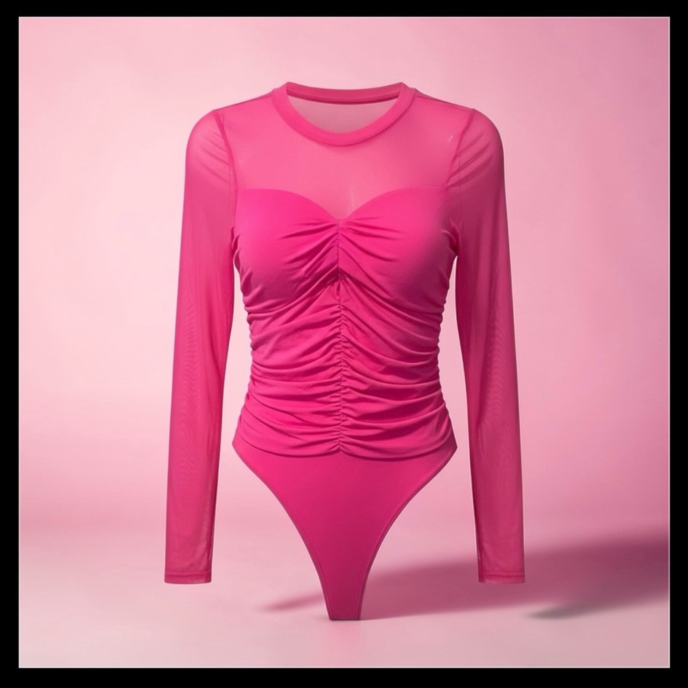Halara medium preloved mesh bodysuit/top